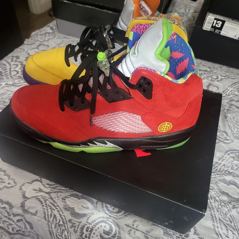 Jordan Retro 5 "What The" Men Size 13